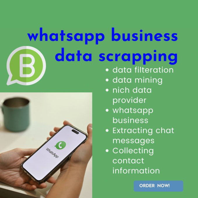 Gig Preview - Do whatsapp business data scrapping and data filteration