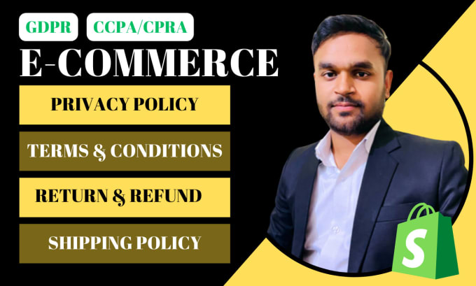 Gig Preview - Write strong privacy policy and terms for ecommerce website