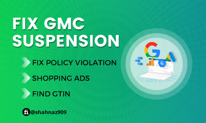 Gig Preview - Fix google merchant center misrepresentation,suspension, shopping ads, gtin