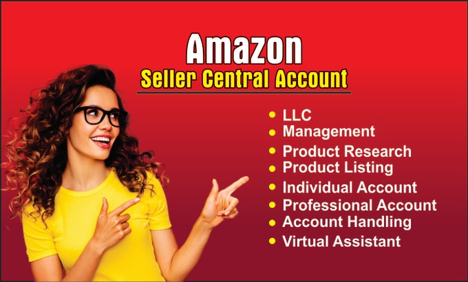 Gig Preview - Create or setup your amazon seller central account