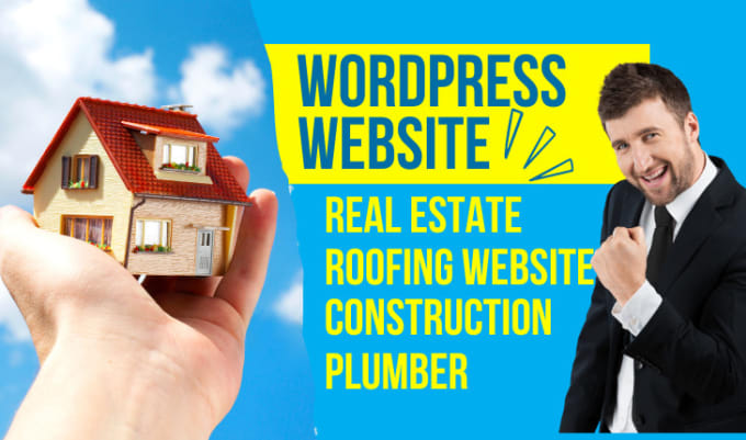 Gig Preview - Design roofing, real estate, construction, and plumbing website design