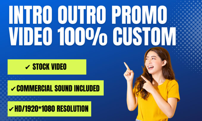 Gig Preview - Create youtube intro outro or promo video and brand videos