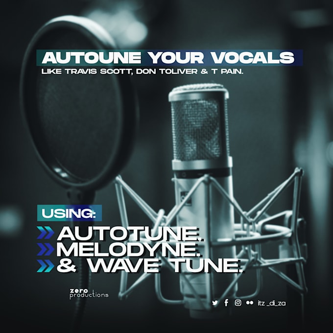 Gig Preview - Autotune, manual tune, mix and master your vocals and songs