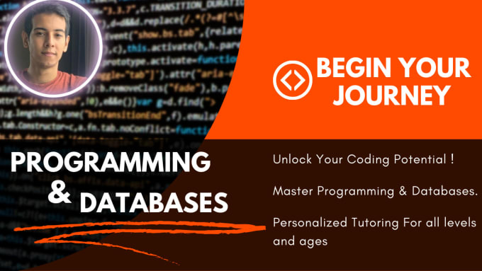 Gig Preview - Teach you the basics of programming and databases