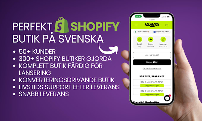 Bestseller - create a high converting shopify store in swedish or english for you