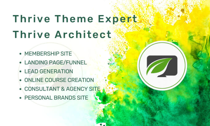 Gig Preview - Design thrive themes wordpress website using thrive architect and thrive plugins