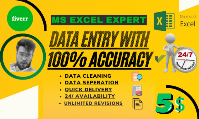 Gig Preview - Separate, clean and organize data in ms excel