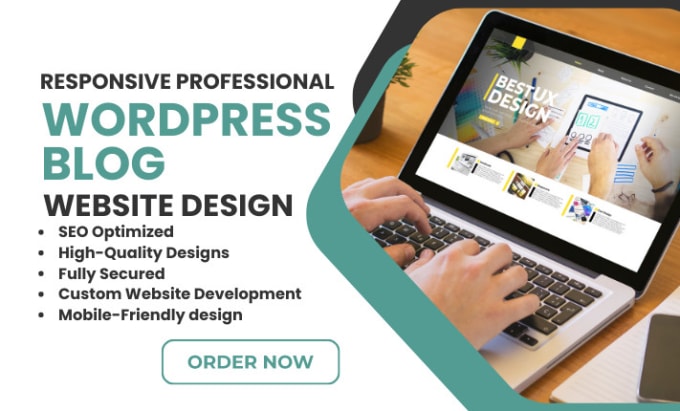 Gig Preview - Build a professional creative wordpress blog or SEO optimize