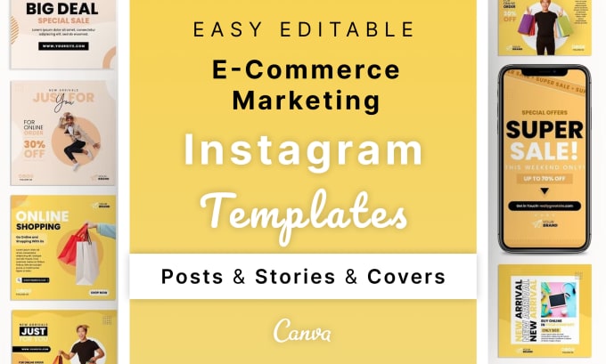 Gig Preview - High converting shopify instagram posts, covers, and stories design bundle