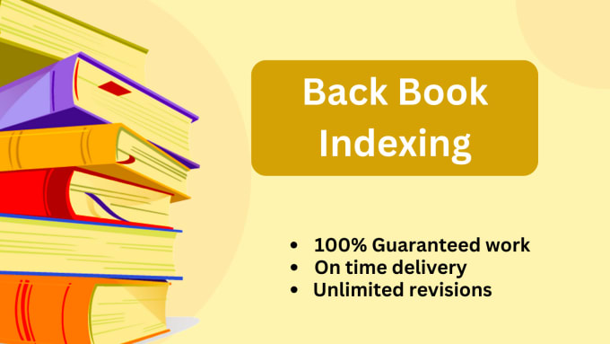 Gig Preview - Do indexing for book with quick service