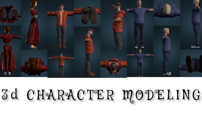 Gig Preview - Create a 3d character model for games or film