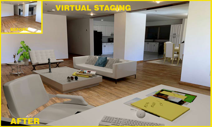 Gig Preview - Do virtual staging, real estate home staging