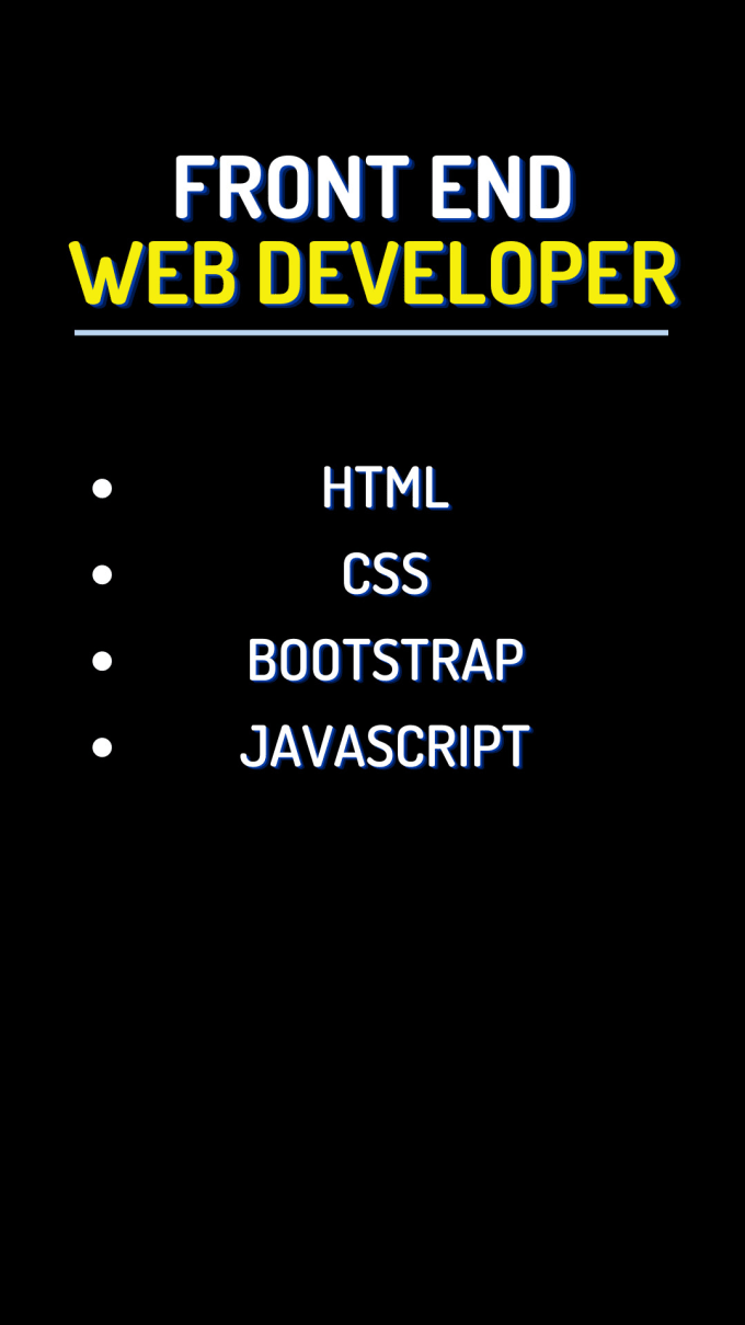 Gig Preview - Be your front end web developer, HTML, CSS, bootstrap, js