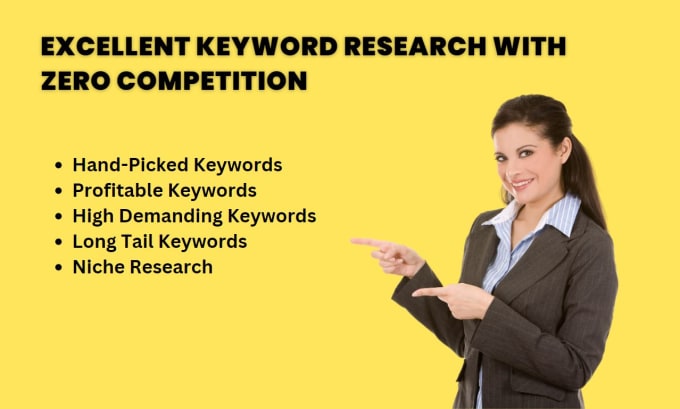 Gig Preview - Do excellent keyword research with zero competition for instant google ranking