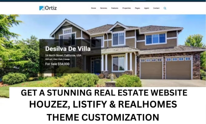 Gig Preview - Build real estate wordpress website with houzez realhomes listify flatsome theme