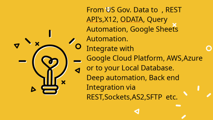 Gig Preview - Design integrate automate  etl any governtment site