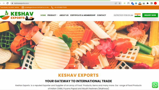 Gig Preview - Design professional import export website for you