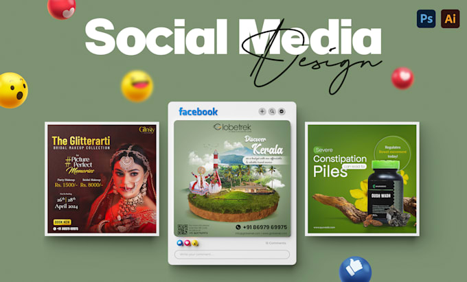 Gig Preview - Create professional social media design