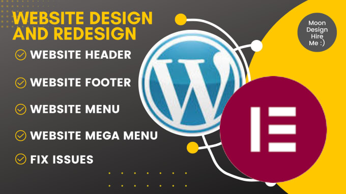 Gig Preview - Design, redesign, and fix header, footer, and mega menu for wordpress website