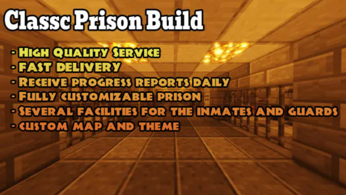 Gig Preview - Build a classic prison in minecraft for you