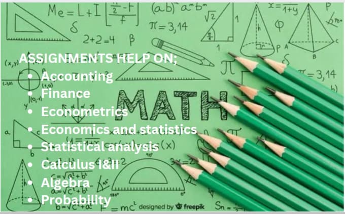 Gig Preview - Be your expert in econometrics, economics, and accounting assignments