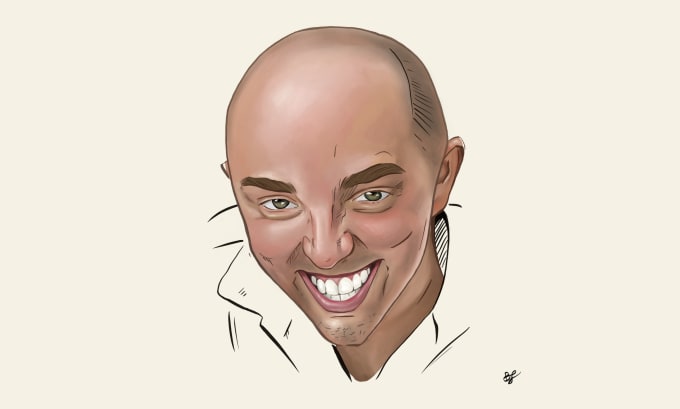 Gig Preview - Draw a realistic caricature from a photo