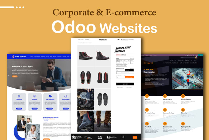 Bestseller - design fully responsive odoo business and ecommerce website