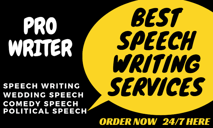 Gig Preview - Do speech writing, wedding speech, comedy speech and political speech