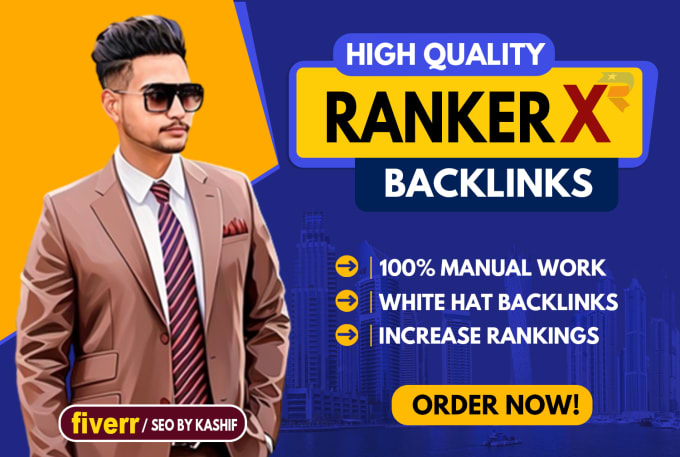 Gig Preview - Create high authority rankerx premium dofollow backlinks for improved SEO