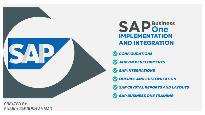 Gig Preview - Provide sap b1 and API integration consultancy services