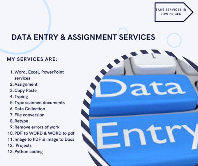 Gig Preview - Do data entry, typing, copy paste retype scanned document work