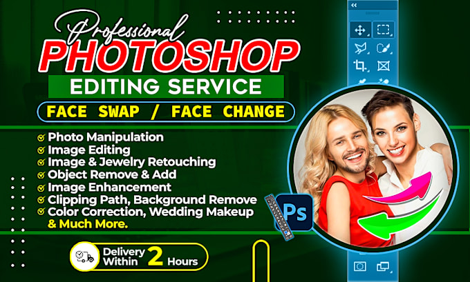 Gig Preview - Be a photoshop expert, i do photo editing image manipulation portrait retouching