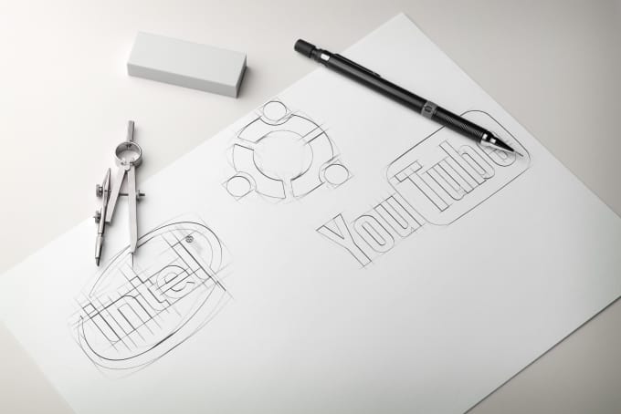 Download Hand Sketch Logo Mockup Free Download Mockup