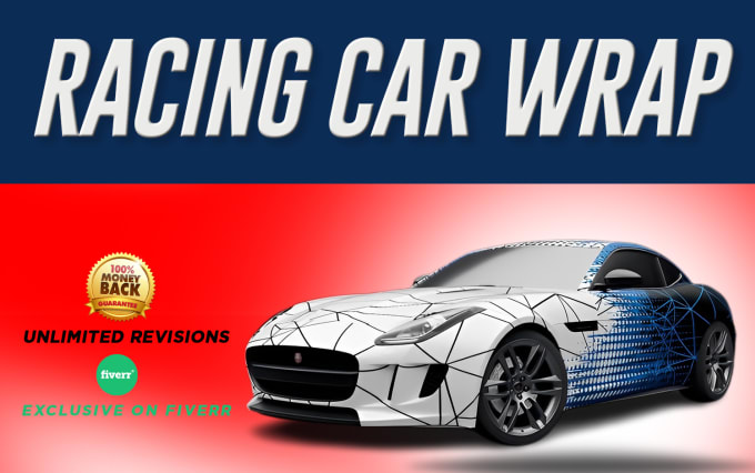 Gig Preview - Design custom attractive and awesome wrap for racing car ,van, truck, food truck