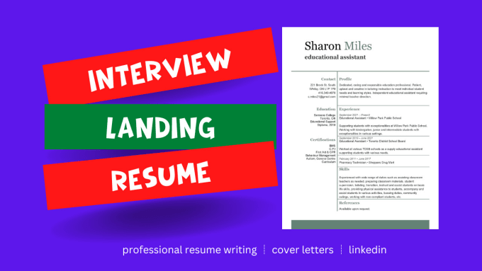 Gig Preview - Offer resume writing service professional CV writing to land you a job interview