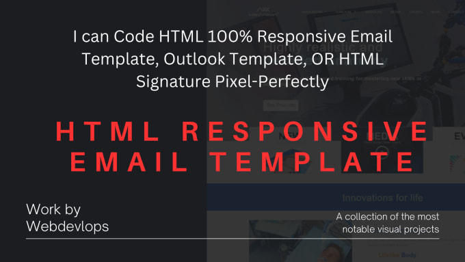 Gig Preview - Design a professional and responsive HTML email template