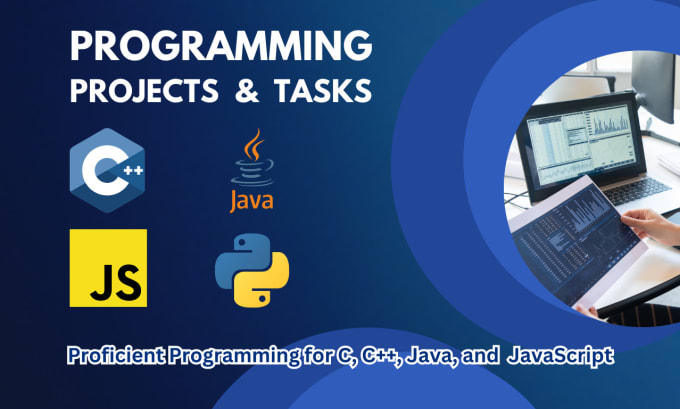 Gig Preview - Do proficient programming for c cpp java javascript and python projects