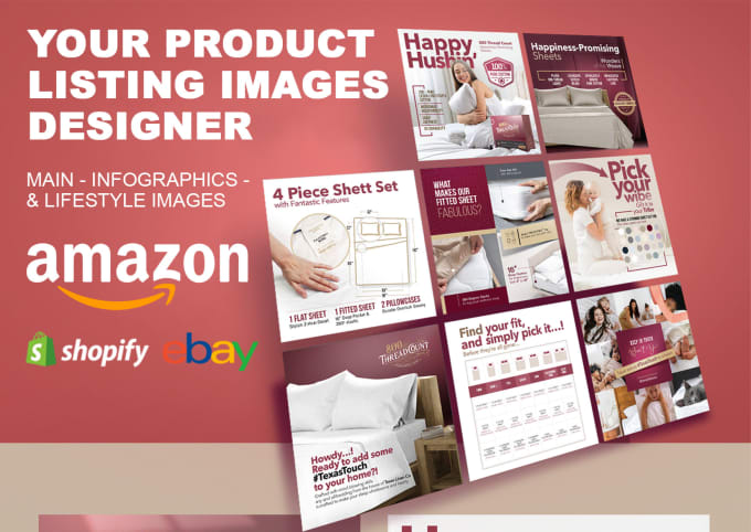 Gig Preview - Design product images for amazon,ebay,shopify etc listings