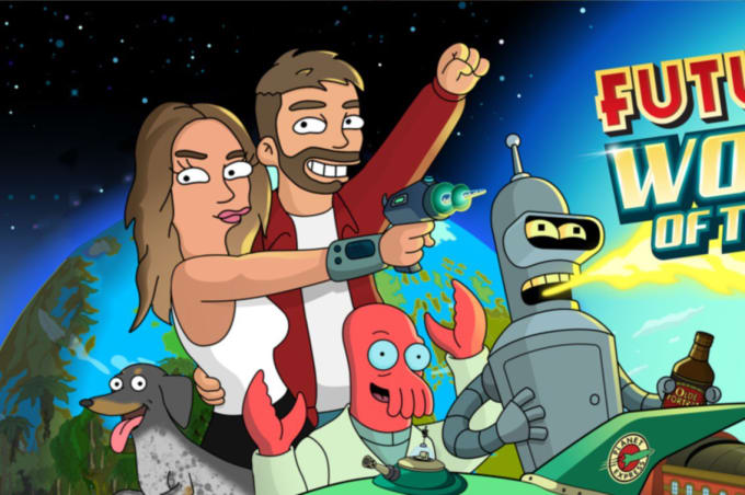 Gig Preview - Draw you as futurama cartoon character