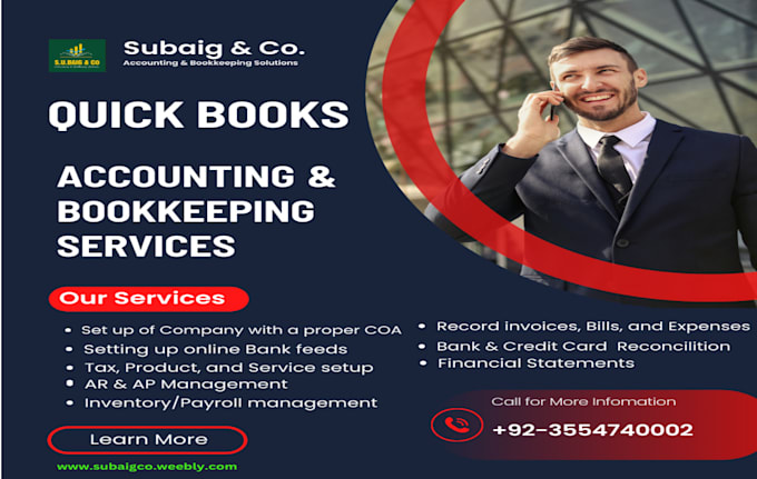 Bestseller - do accounting and bookkeeping in quickbooks online