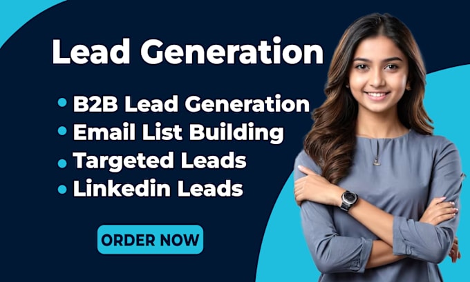 Gig Preview - Do b2b lead generation, linkedin lead generation, b2b leads and prospect lists