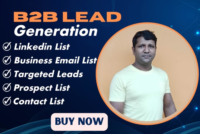 Gig Preview - Provide targeted b2b lead generation linkedin lead for any industry