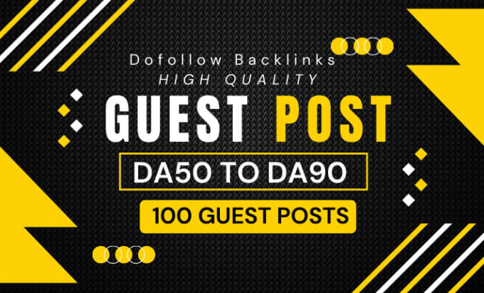 Gig Preview - High da guest post and dofollow SEO backlinks