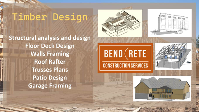 Gig Preview - Design timber structure, wooden framing and truss plan