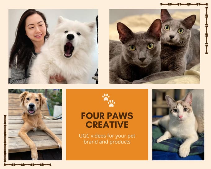 Gig Preview - Create ugc ads for your pet brand, cat and dog products