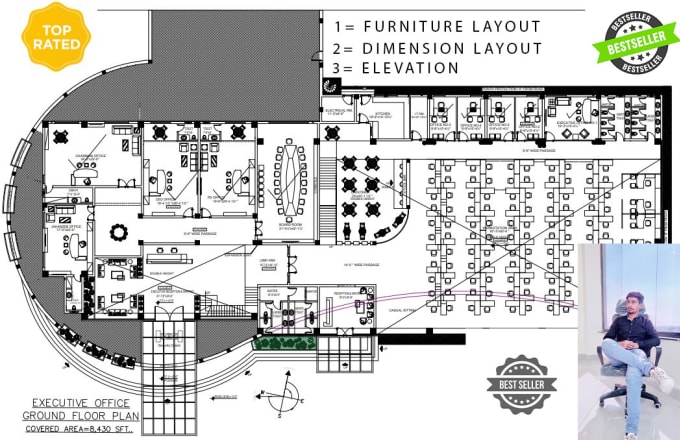 Gig Preview - Draw autocad 2d floor plan and architecture drawing