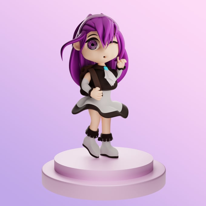 Gig Preview - Bring your chibi character to life in 3d