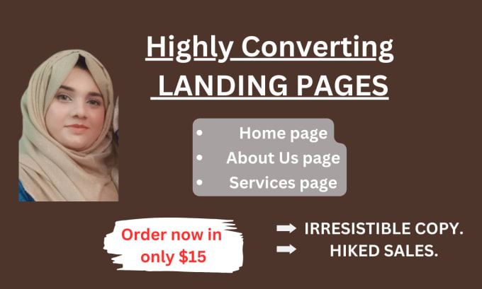 Gig Preview - Write highly converting landing page copy for your website