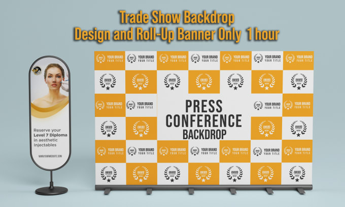 Gig Preview - Design a unique step and repeat or backdrop banner