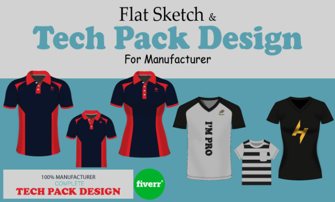 Gig Preview - Design fashion apparel clothing tech pack for  manufacturer